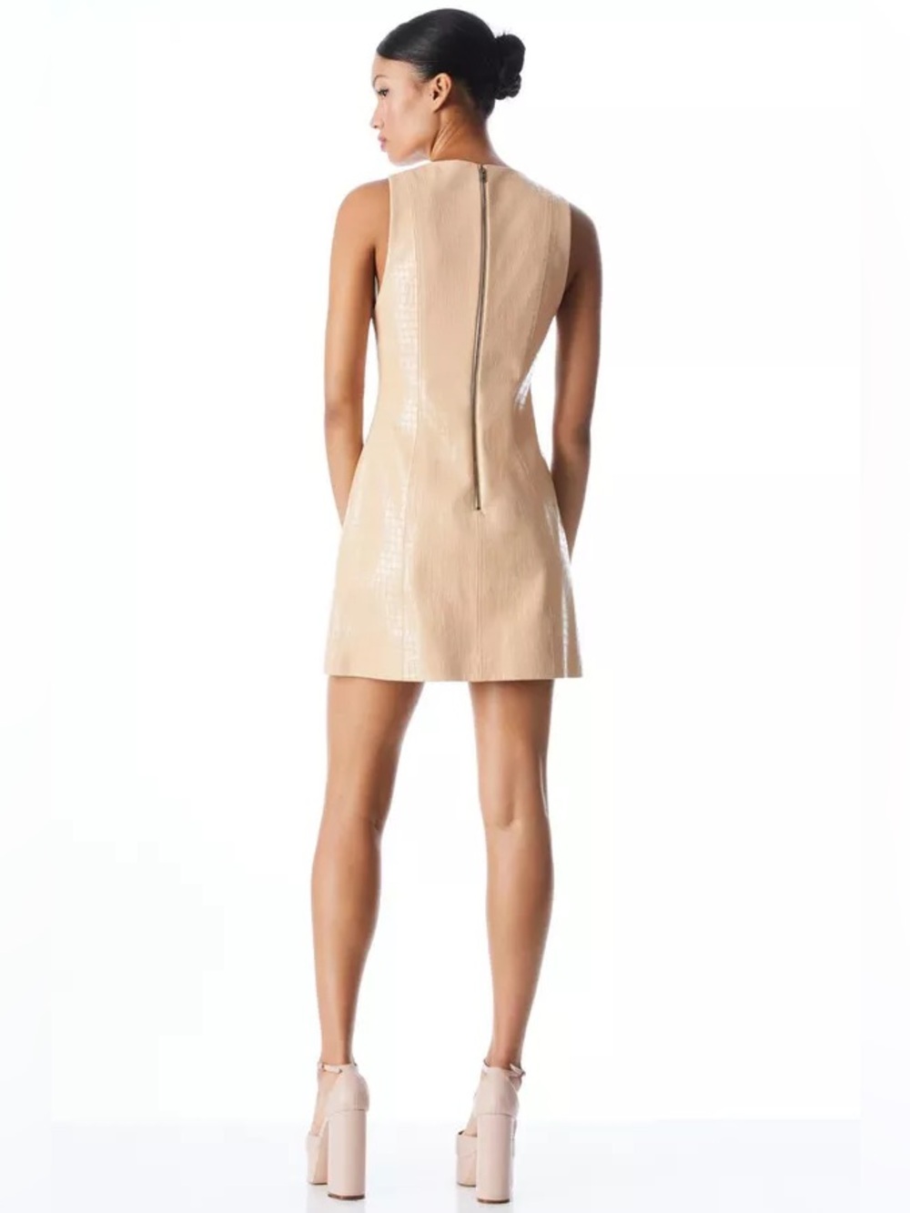 alice + olivia
Daven Vegan Leather Sleeveless Mini Dress - Picture 4 of 9